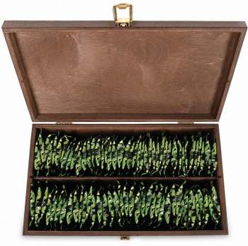 Zestaw herbat w skrzynce lakierowanej 80 sztuk herbaciarka - zdjęcie 1