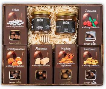 Kosz pełen słodkości z miodem - zdjęcie 1