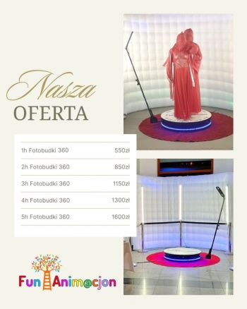 Fotobudka 360 Fun-Anim@cjon | Fotobudka na wesele Górno, świętokrzyskie