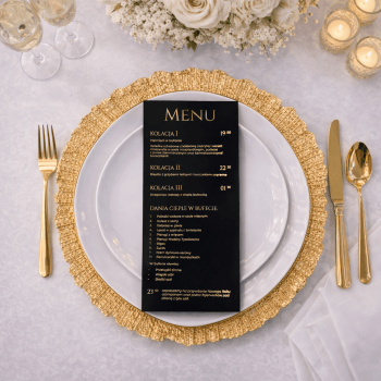 Nocturne – menu na przyjęcie – wariant Noir - zdjęcie 1