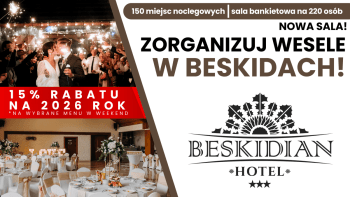 Hotel Beskidian | Sala weselna Węgierska Górka, śląskie