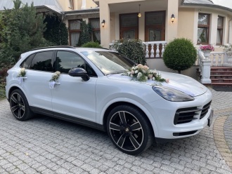 Białe Porsche Cayenne | Auto do ślubu Żywiec, śląskie