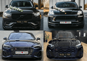 Porsche, Audi, Volvo, BMW | Auto do ślubu Rzeszów, podkarpackie