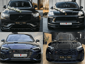 Porsche, Audi, Volvo, BMW | Auto do ślubu Rzeszów, podkarpackie