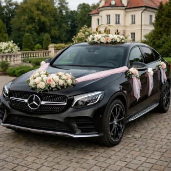 Czarny Mercedes GLC Coupe | Auto do ślubu Kraków, małopolskie