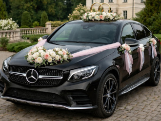 Czarny Mercedes GLC Coupe | Auto do ślubu Kraków, małopolskie