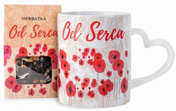 Zestaw kubek z herbatą prezent na walentynki i dzień kobiet - zdjęcie 1