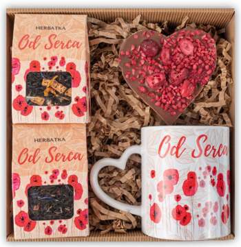 Zestaw prezentowy na walenynki i dzień kobiet z kubkiem - zdjęcie 1