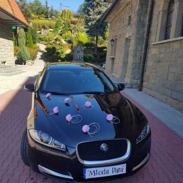 🥇 Jaguar XJ / Jaguar XF wynajem samochodów do ślubu Krakow