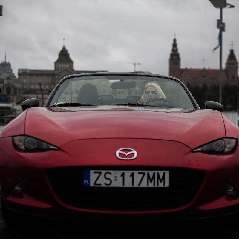🥇 Mazda MX5 czerwony sportowy caabriolet do ślubu i nie