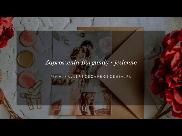 Zaproszenia Ślubne - Najlepsze Zaproszenia - film 1