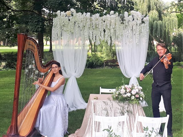 Najpiękniejsza muzyka na ślub-skrzypce,harfa,wokalistka,kwartet,organy - film 1