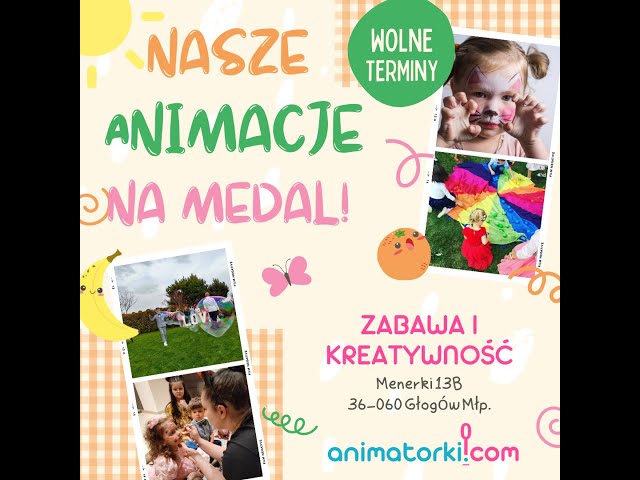 ⭐⭐⭐ ANIMATORKI com - Animacje dla dzieci Animator Animatorzy na wesele - film 1