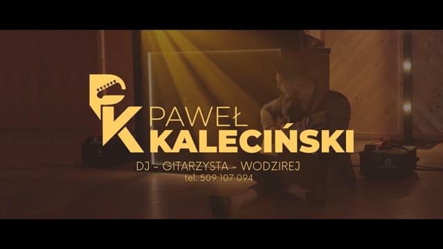 DJ Paweł Kaleciński - DJ z gitarą na wesele / śpiewający DJ na wesele - film 1
