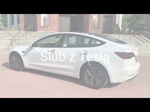 Biała Tesla model 3 2022 - film 1