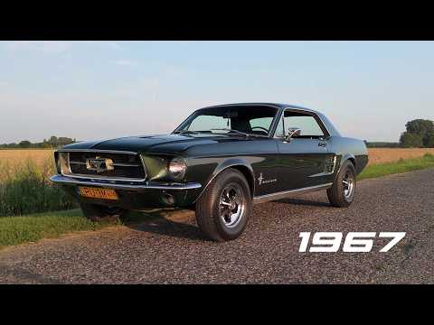 Zielony Ford Mustang 1967 v8 - film 1